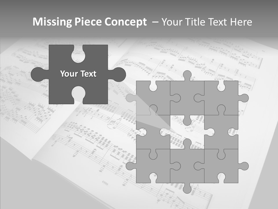 Music School Key Icon PowerPoint Template