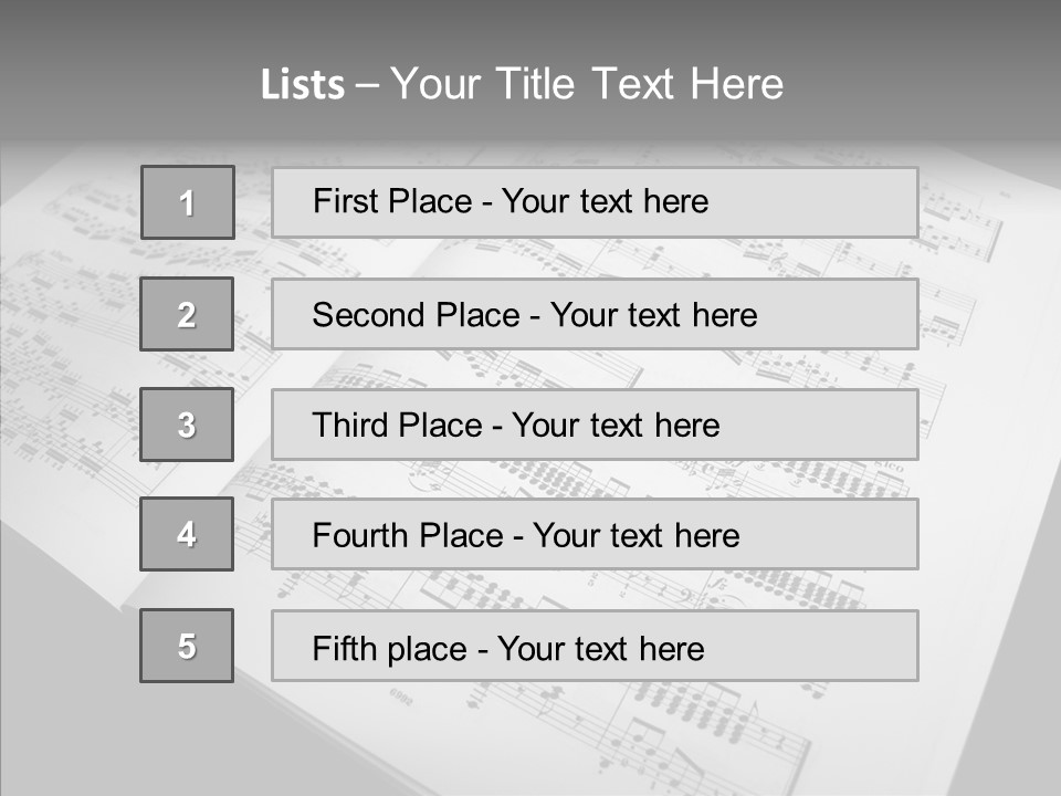 Music School Key Icon PowerPoint Template