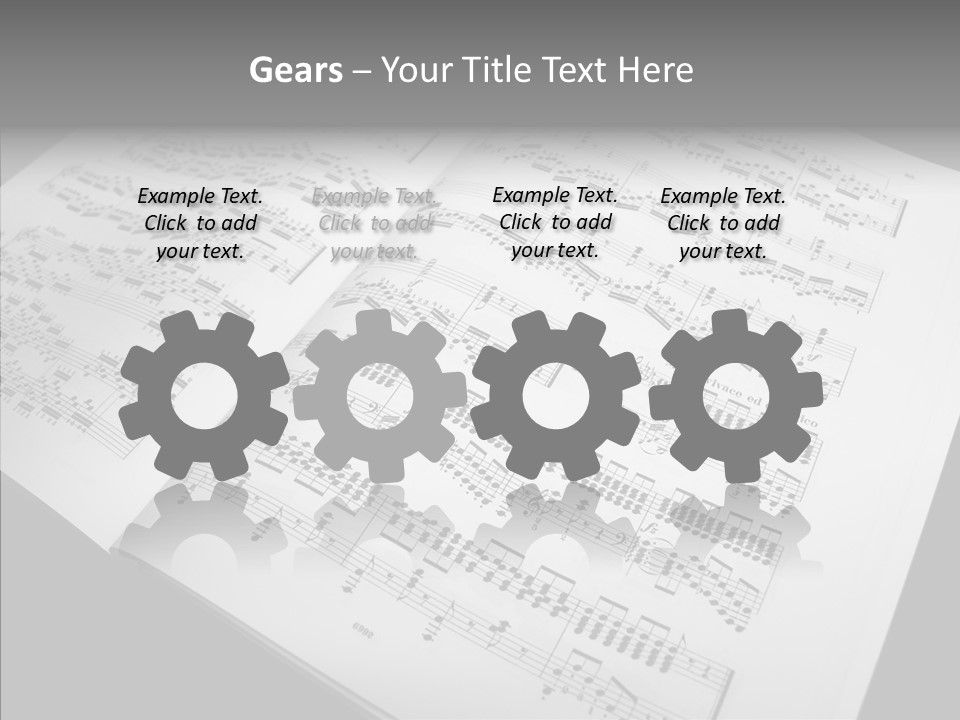 Music School Key Icon PowerPoint Template