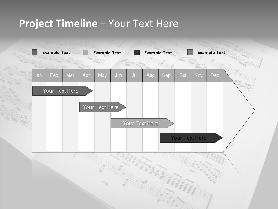 Music School Key Icon PowerPoint Template