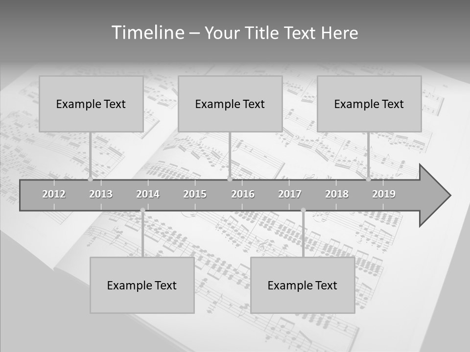 Music School Key Icon PowerPoint Template