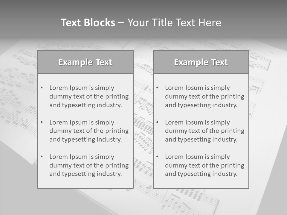 Music School Key Icon PowerPoint Template