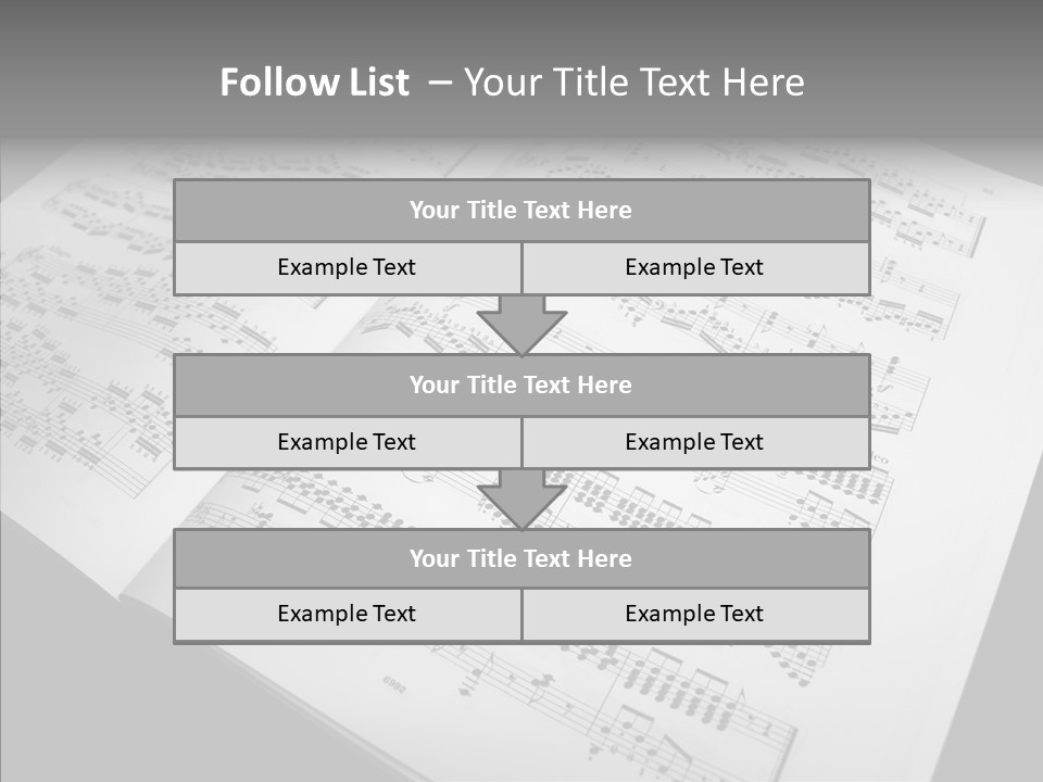 Music School Key Icon PowerPoint Template