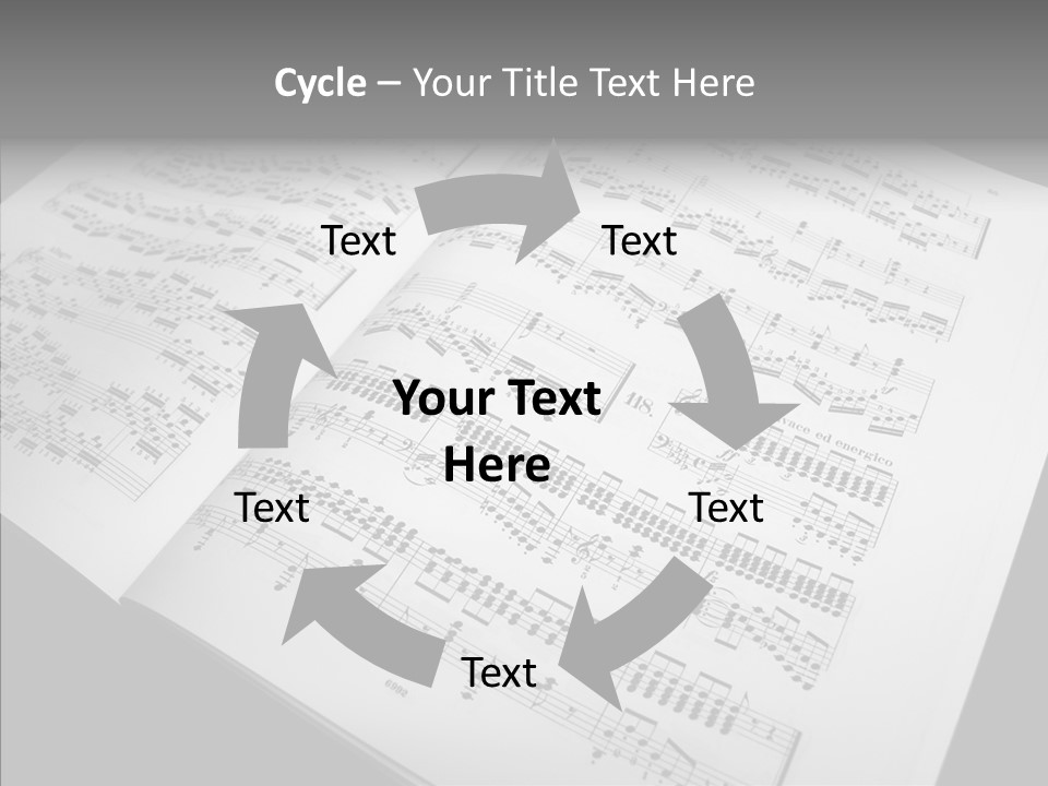 Music School Key Icon PowerPoint Template