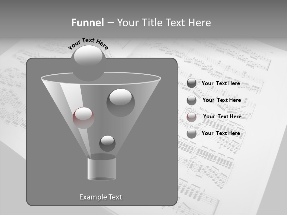 Music School Key Icon PowerPoint Template