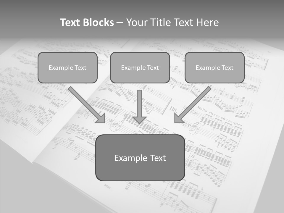 Music School Key Icon PowerPoint Template