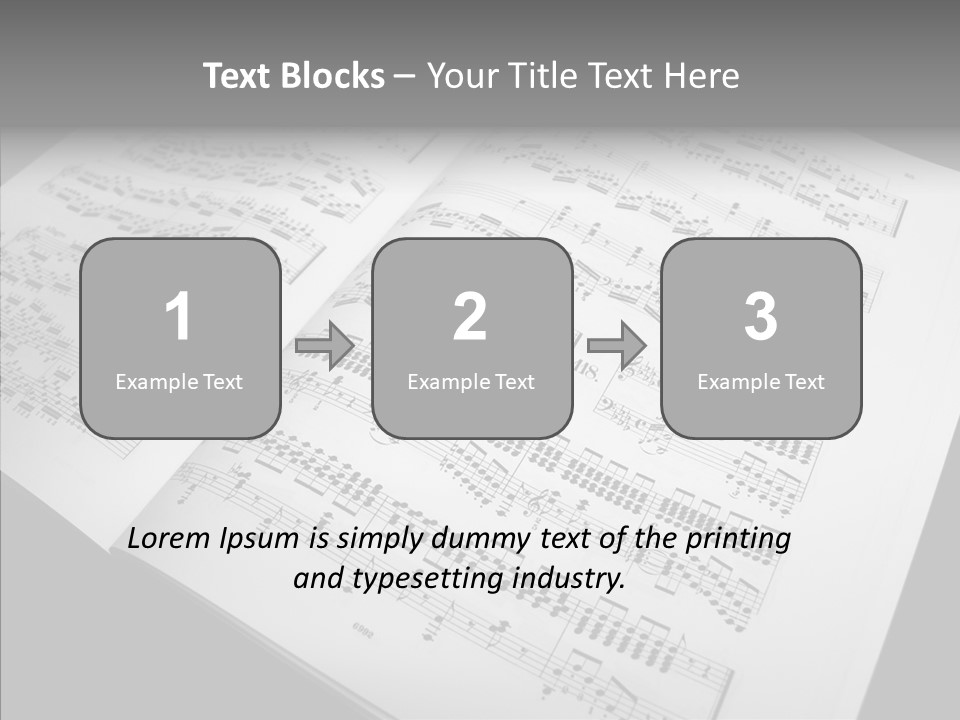 Music School Key Icon PowerPoint Template