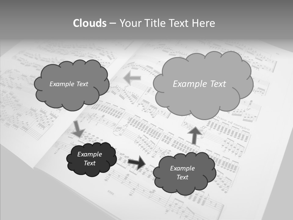 Music School Key Icon PowerPoint Template