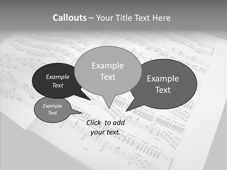 Music School Key Icon PowerPoint Template