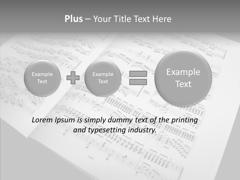 Music School Key Icon PowerPoint Template