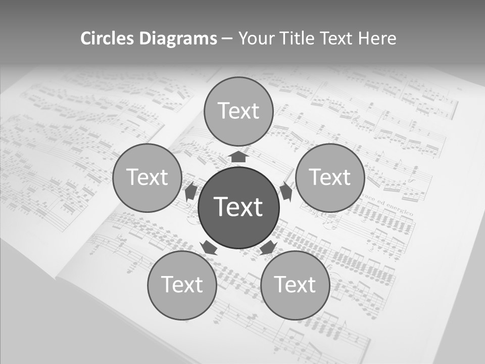 Music School Key Icon PowerPoint Template