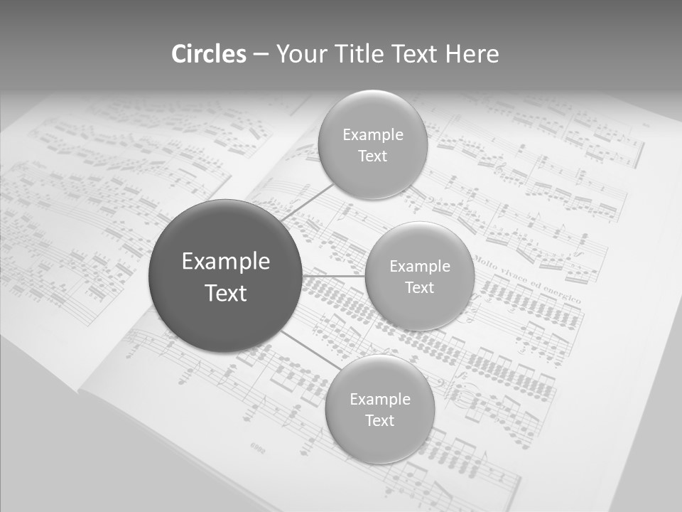 Music School Key Icon PowerPoint Template