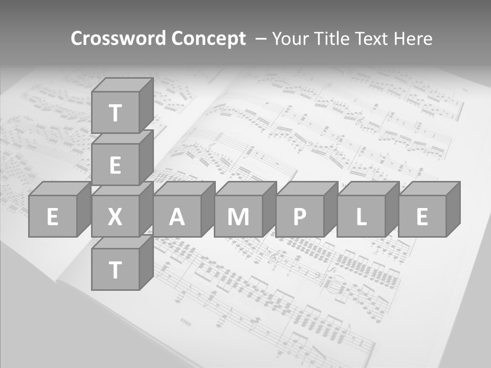 Music School Key Icon PowerPoint Template