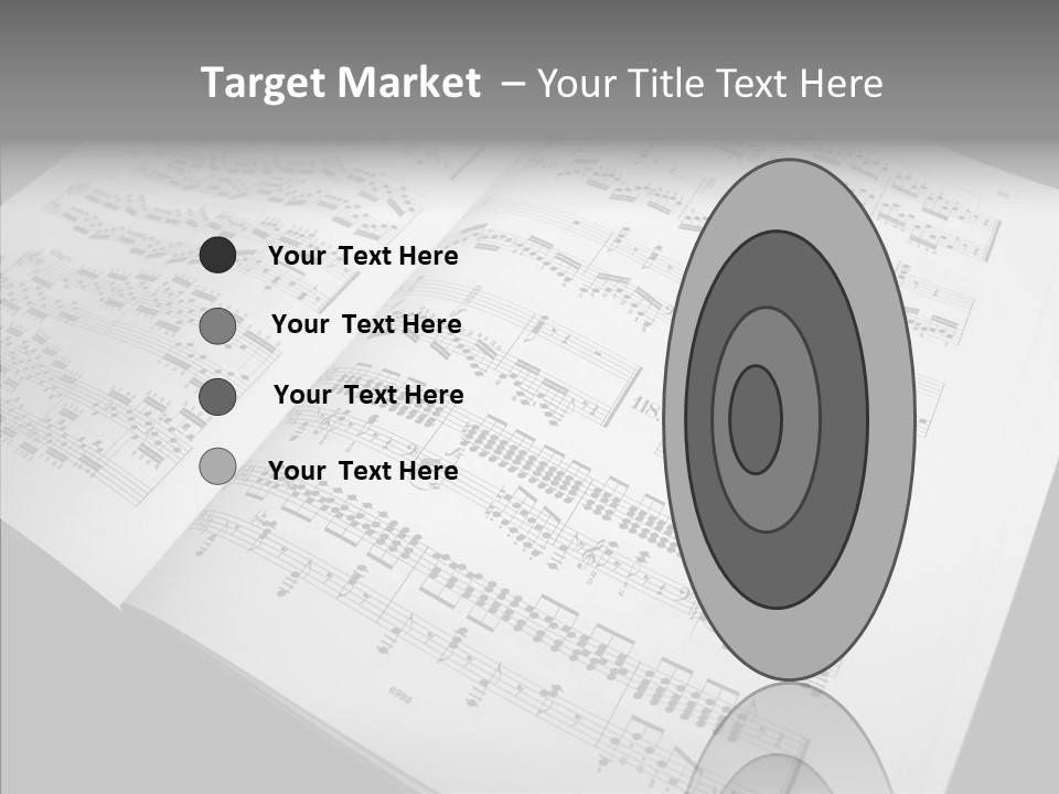 Music School Key Icon PowerPoint Template
