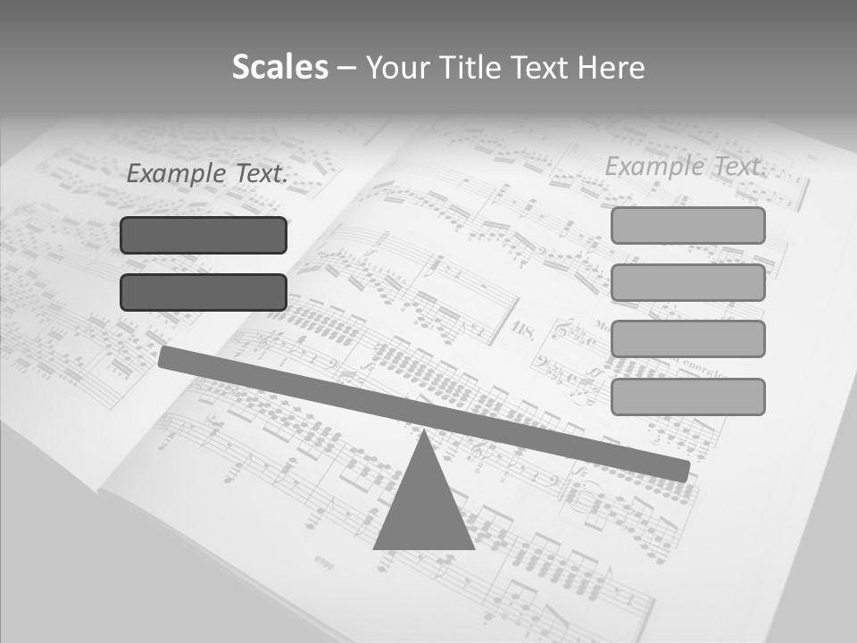 Music School Key Icon PowerPoint Template