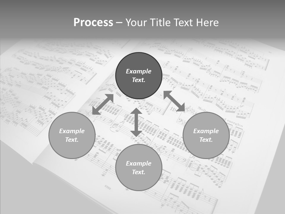 Music School Key Icon PowerPoint Template