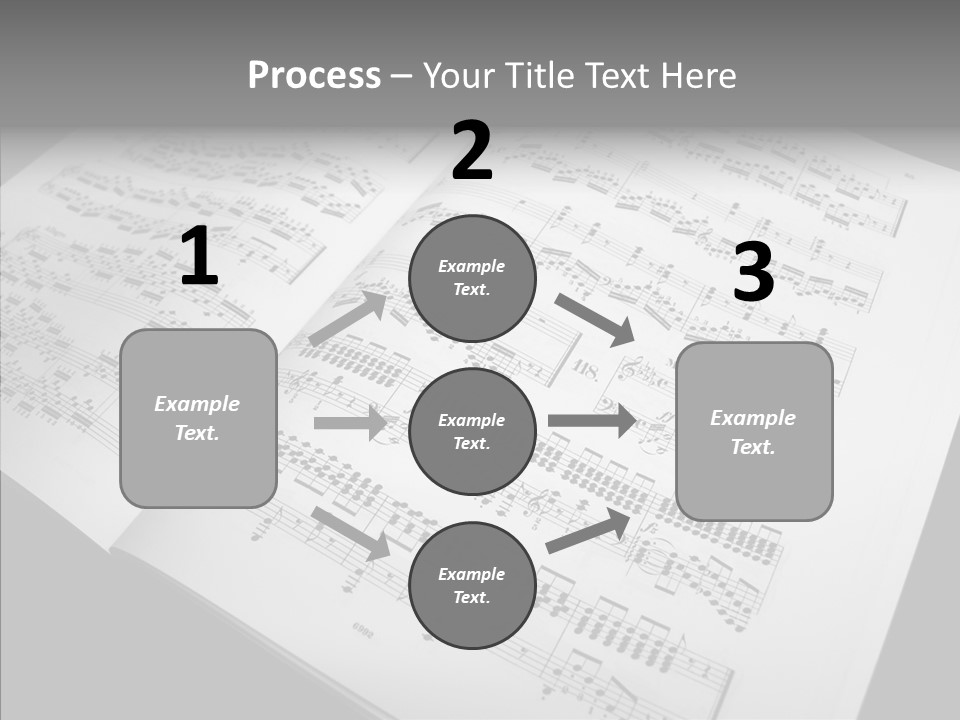 Music School Key Icon PowerPoint Template