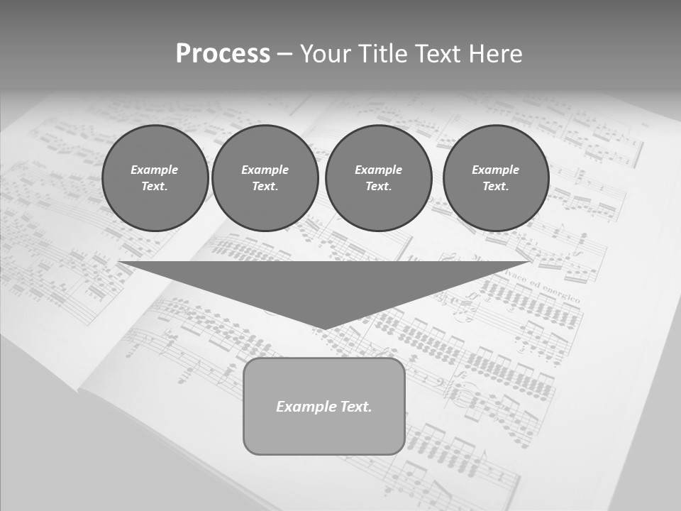 Music School Key Icon PowerPoint Template