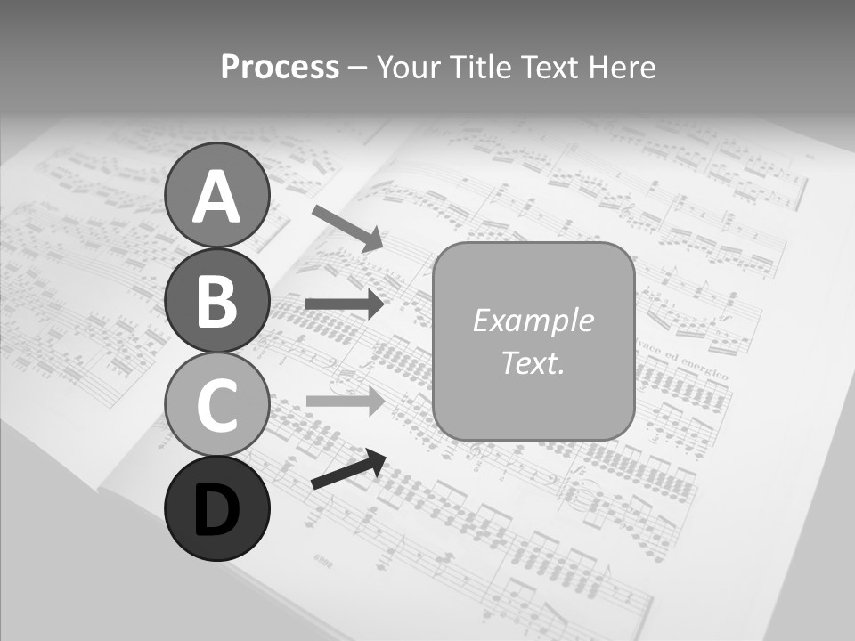 Music School Key Icon PowerPoint Template