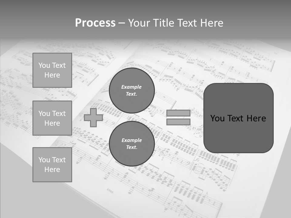Music School Key Icon PowerPoint Template