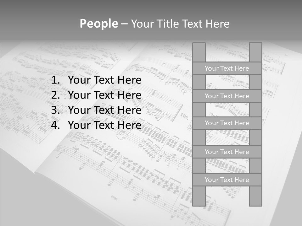Music School Key Icon PowerPoint Template