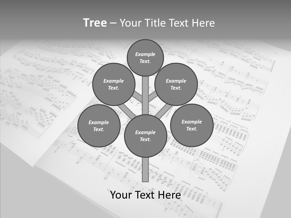 Music School Key Icon PowerPoint Template