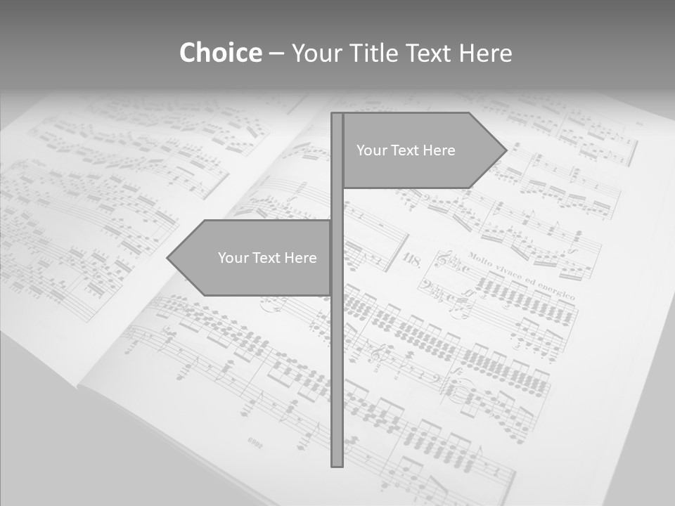 Music School Key Icon PowerPoint Template