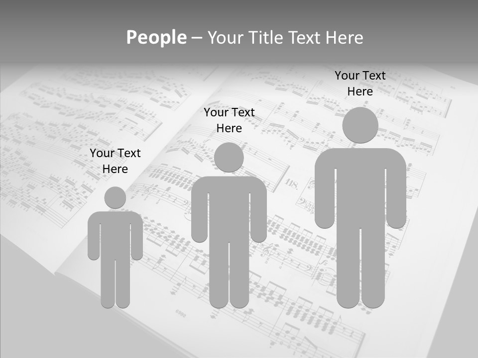 Music School Key Icon PowerPoint Template