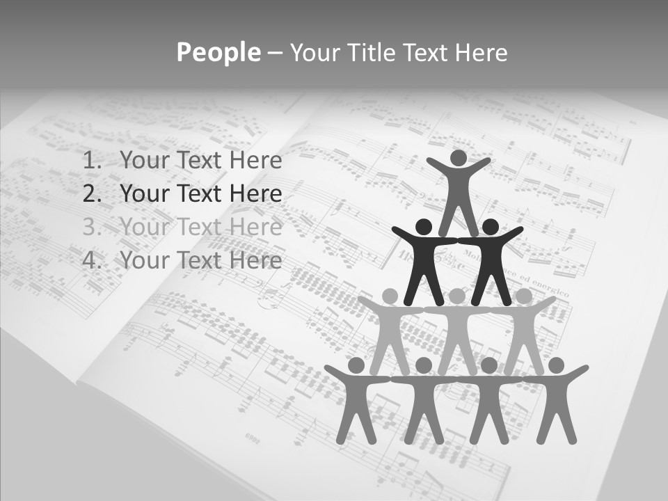 Music School Key Icon PowerPoint Template