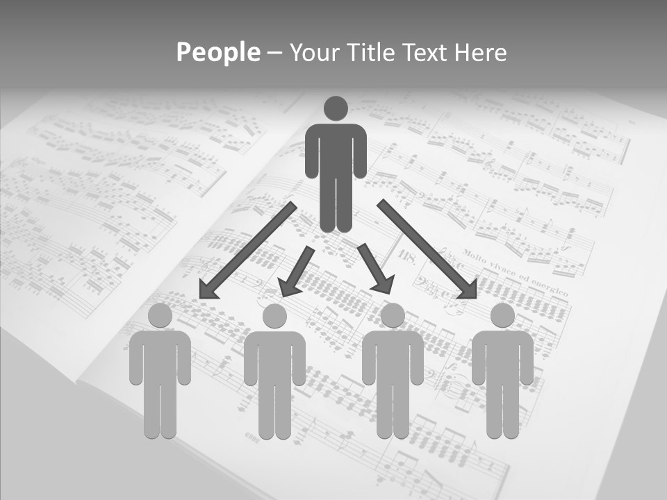 Music School Key Icon PowerPoint Template