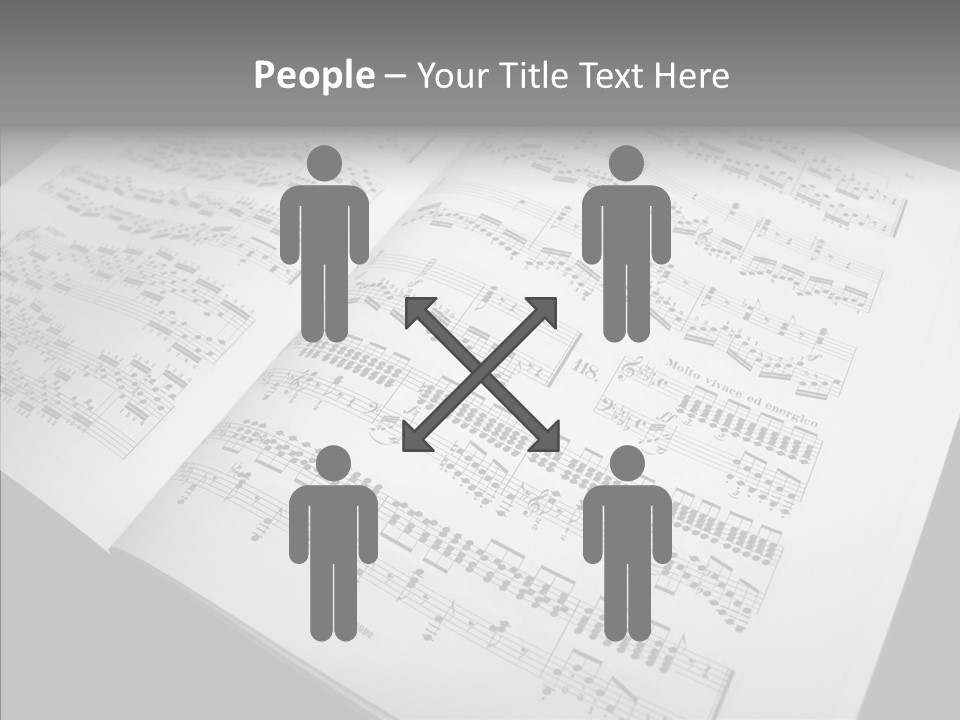Music School Key Icon PowerPoint Template