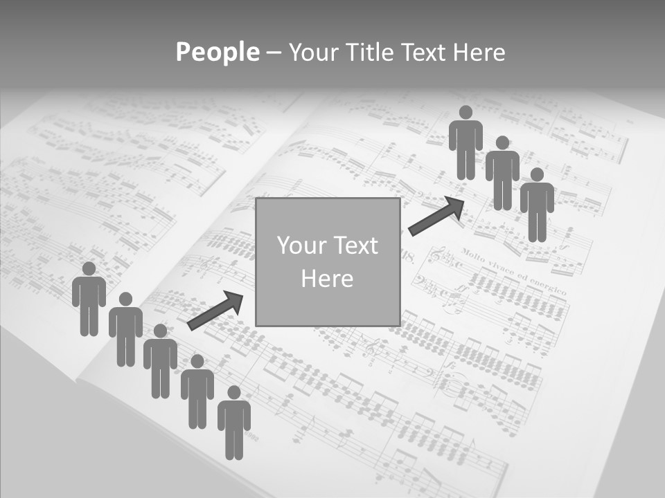 Music School Key Icon PowerPoint Template