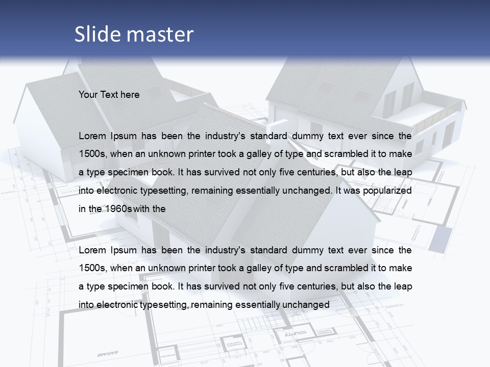 Drawing Construction Graph PowerPoint Template