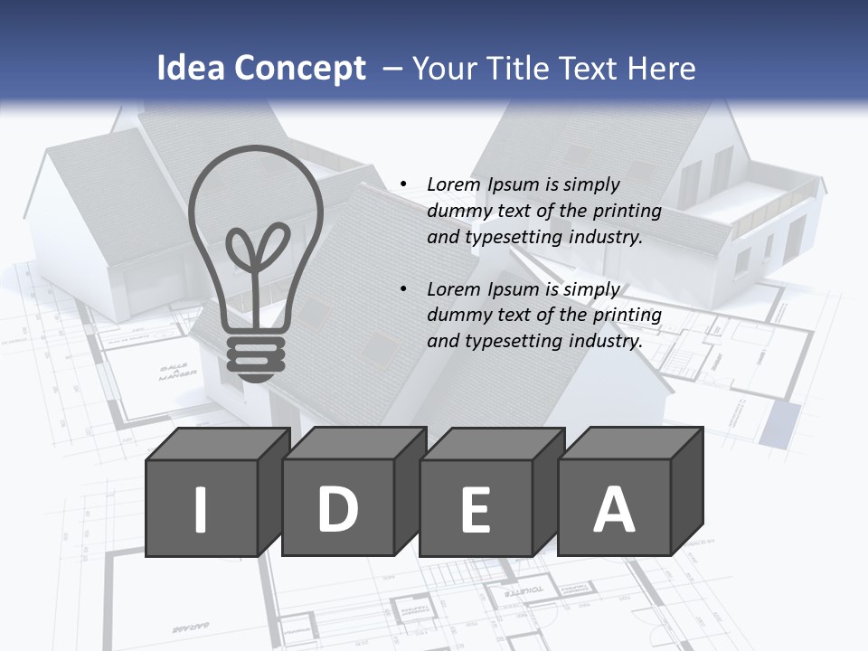 Drawing Construction Graph PowerPoint Template