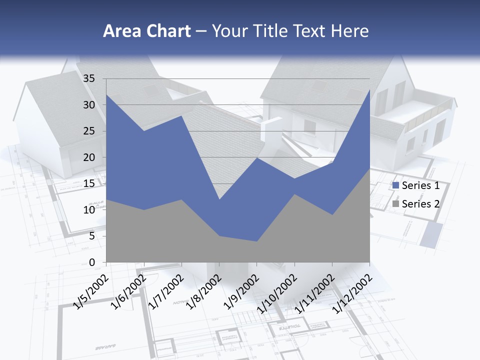 Drawing Construction Graph PowerPoint Template