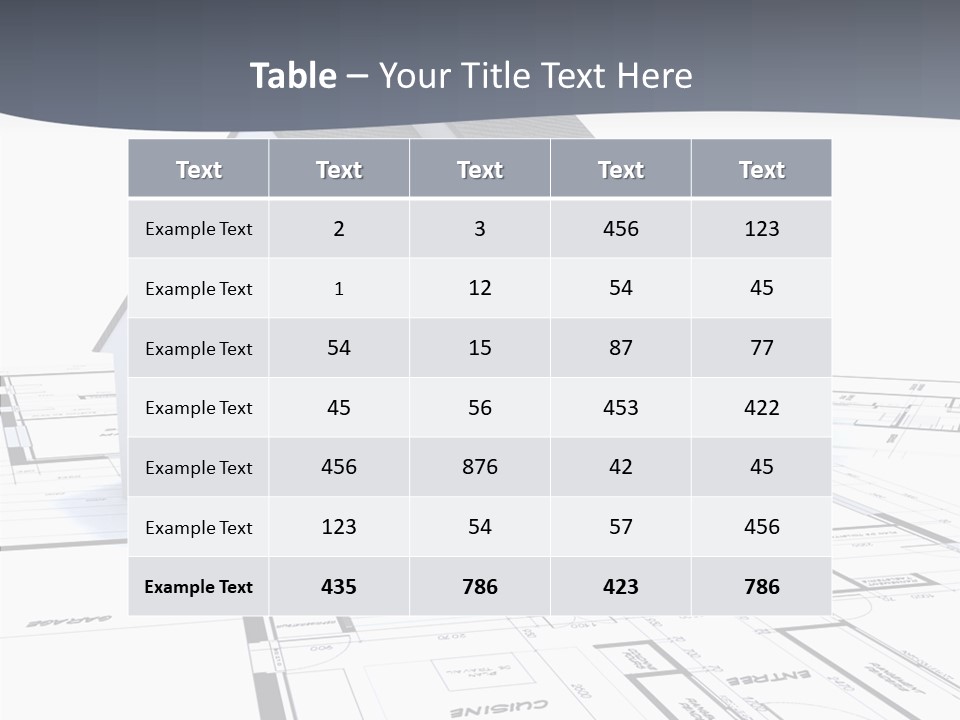 Plan Forest Plot PowerPoint Template