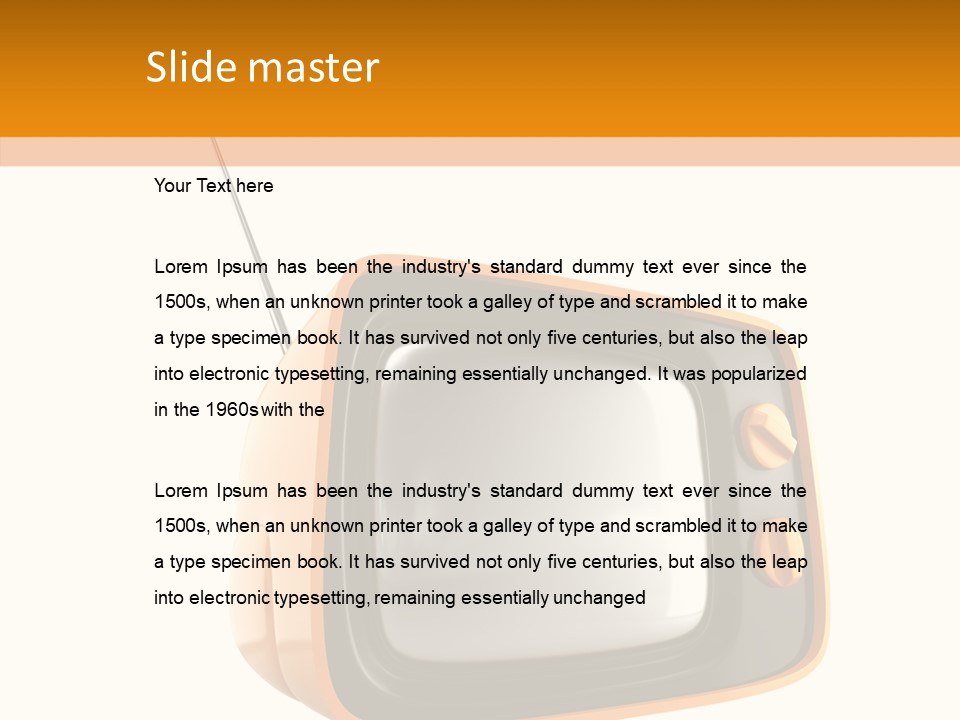 Old Channel Equipment PowerPoint Template