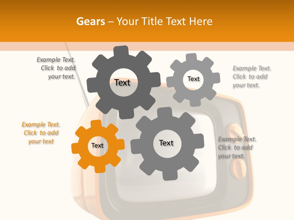 Old Channel Equipment PowerPoint Template