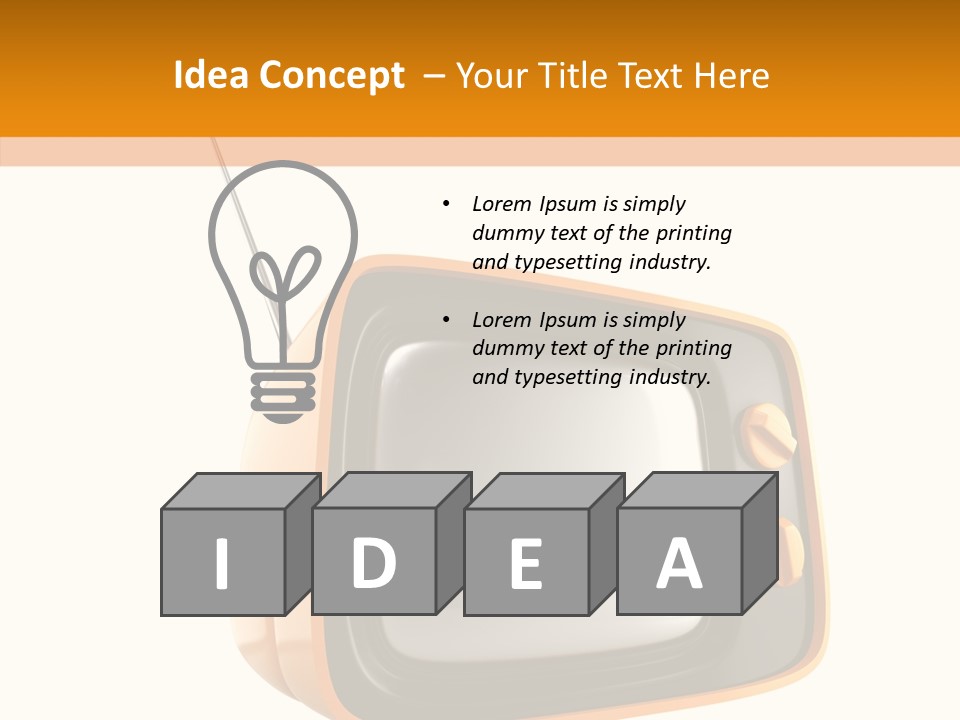 Old Channel Equipment PowerPoint Template