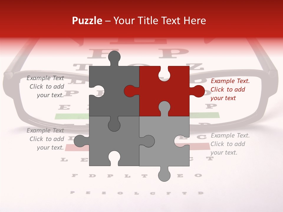 Looking Optometrist Ophtalmologist PowerPoint Template