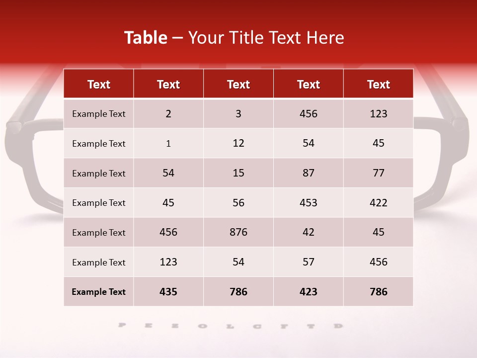 Looking Optometrist Ophtalmologist PowerPoint Template