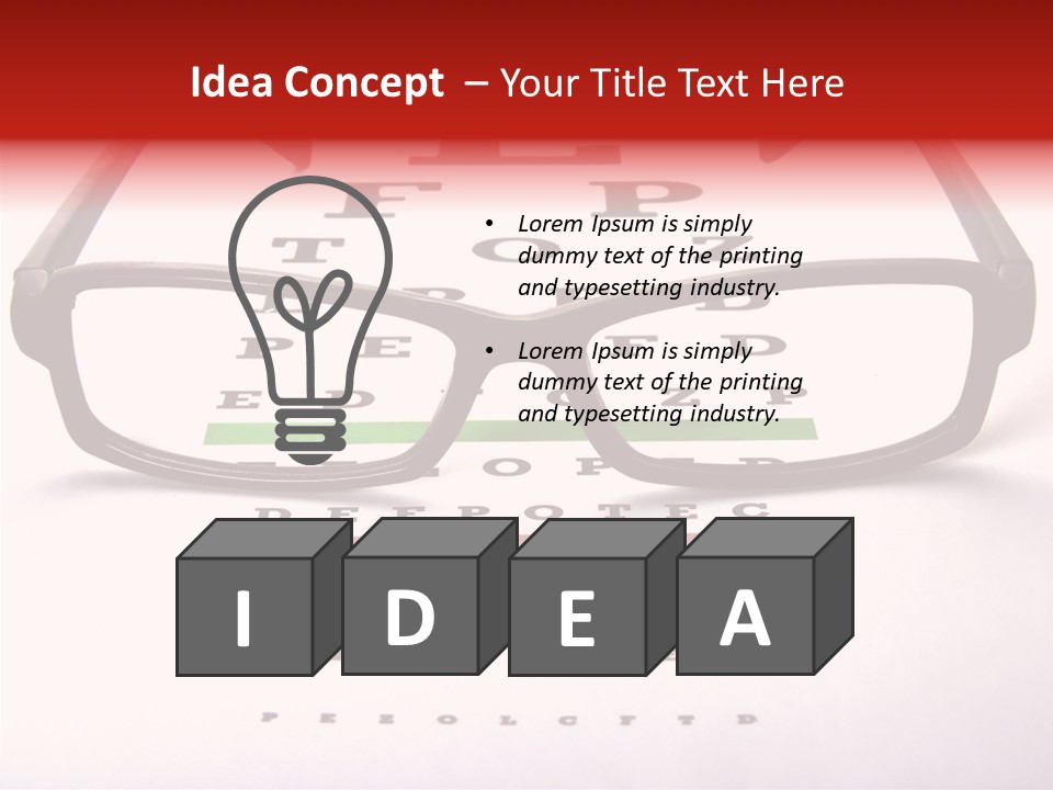 Looking Optometrist Ophtalmologist PowerPoint Template