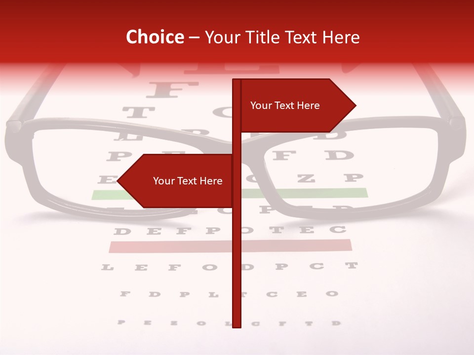 Looking Optometrist Ophtalmologist PowerPoint Template