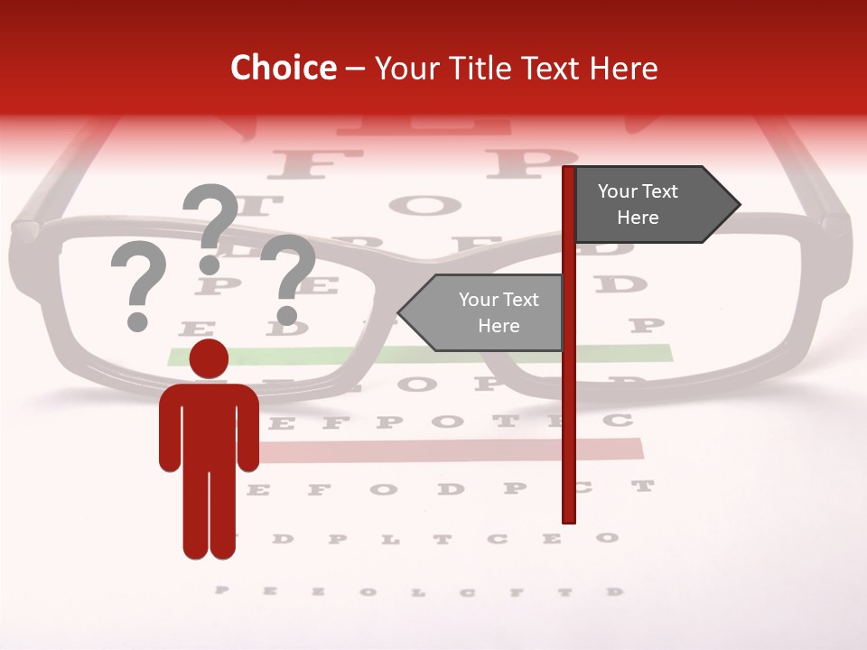 Looking Optometrist Ophtalmologist PowerPoint Template
