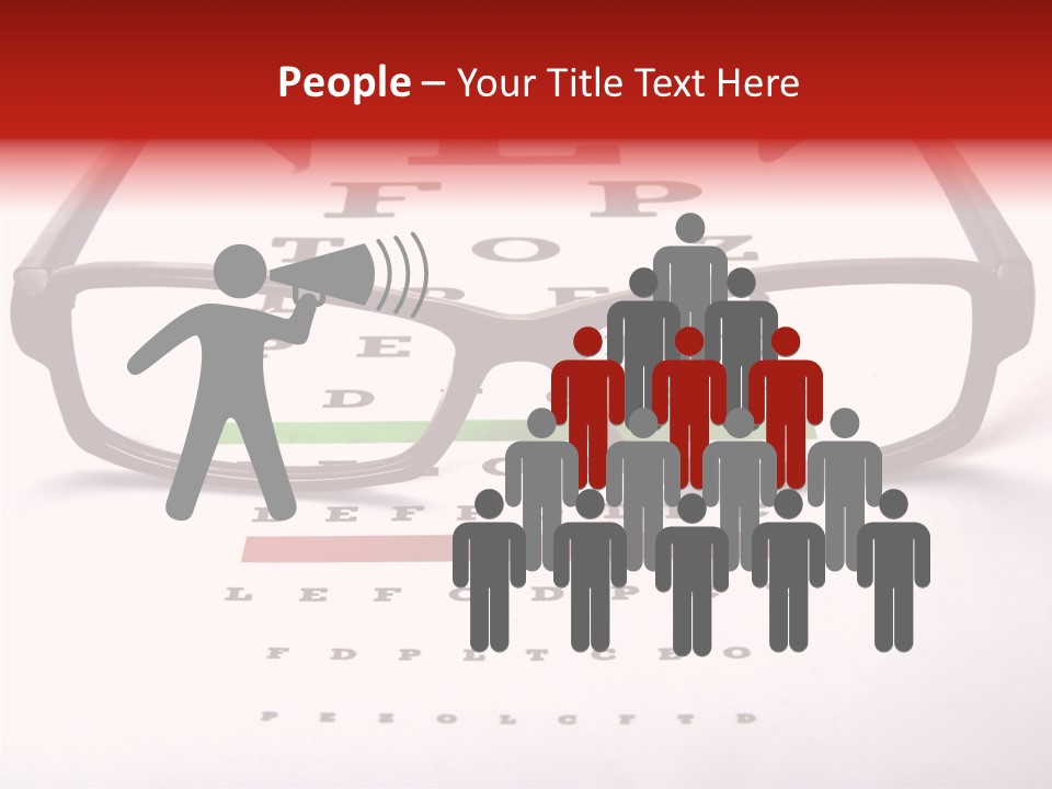 Looking Optometrist Ophtalmologist PowerPoint Template
