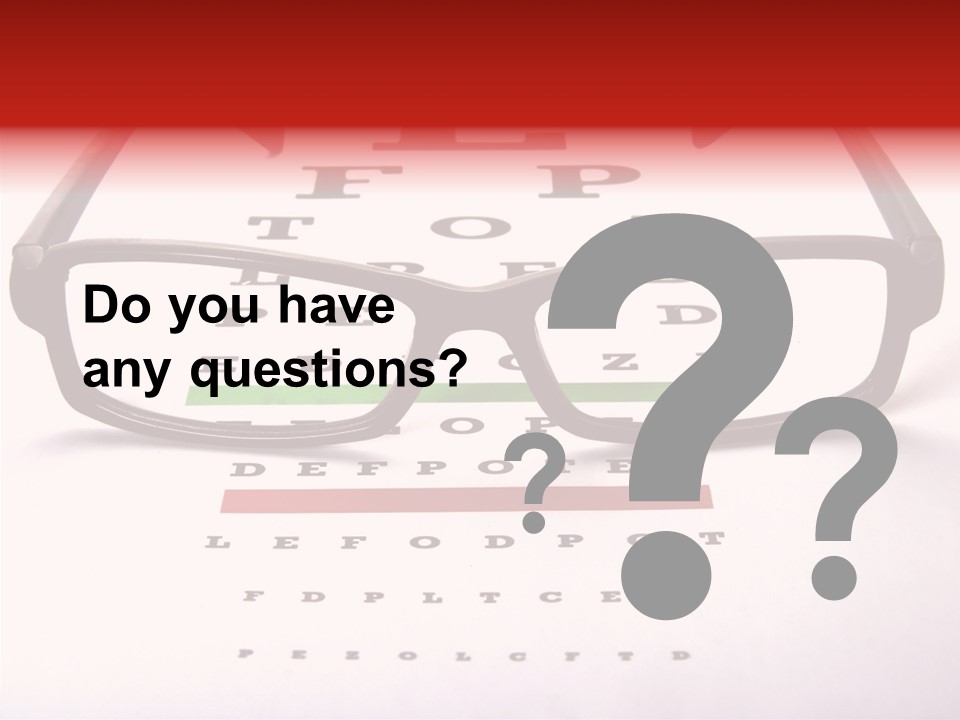 Looking Optometrist Ophtalmologist PowerPoint Template