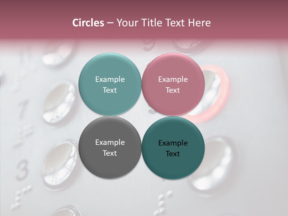 Horizontal Number Glowing PowerPoint Template