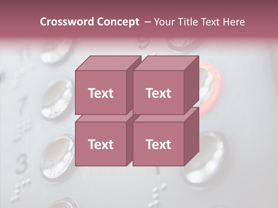 Horizontal Number Glowing PowerPoint Template