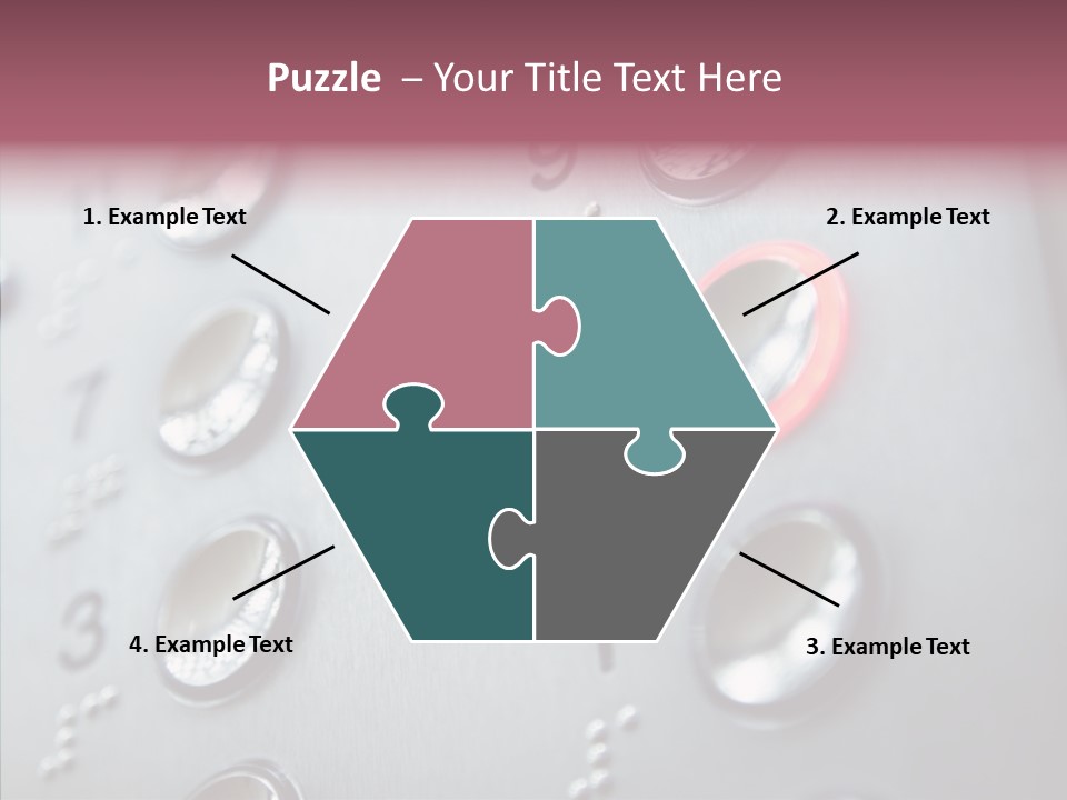 Horizontal Number Glowing PowerPoint Template