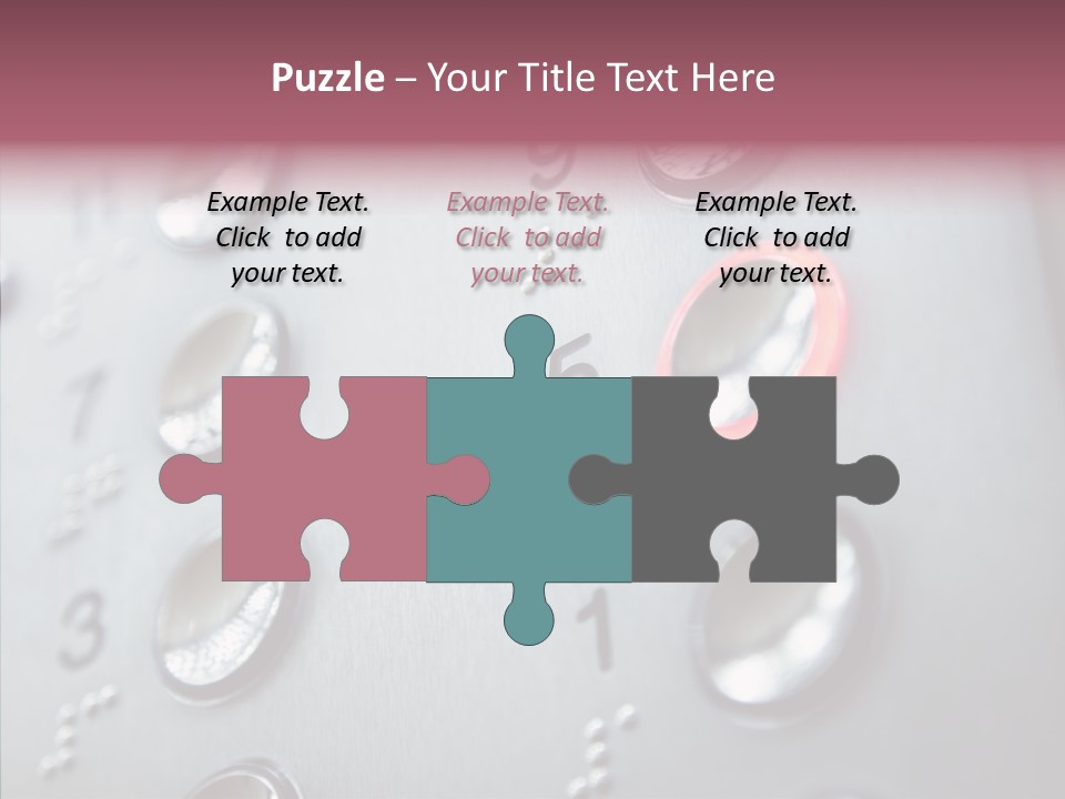 Horizontal Number Glowing PowerPoint Template